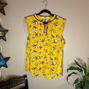 Yellow floral Suzy Shier top
